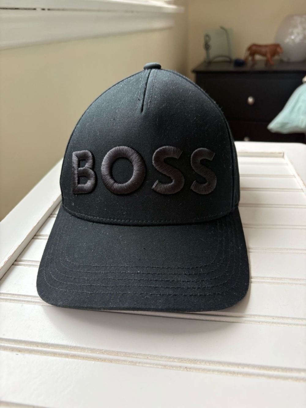 Hugo Boss Black Raised Logo Baseball Hat